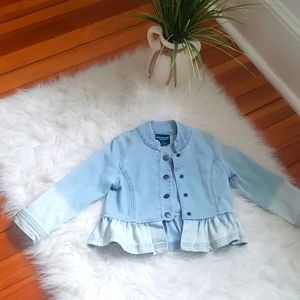 OSHKOSH EUC Girls Jean Jacket w/ Ruffle (3T)